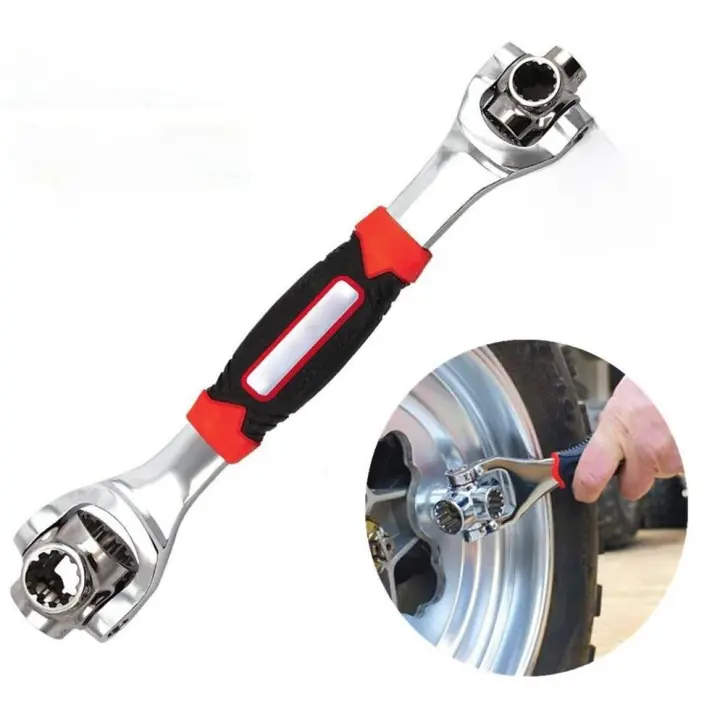 Llave de Tiro de Tigre Multifuncional de 48 Piezas Cabeza Giratoria de 360 Grados - 1