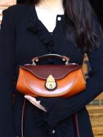 Bolso Cruzado Retro Elegante Tonos Oro y Marrón Perfecto para Commutar, Comprar y Uso Diario - details 0