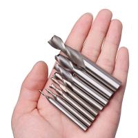 Brocas de acero para carpintería, herramienta de máquina de 1-12mm, 2 extremos de flauta, vástago recto CNC, fresas de fresado - details 4