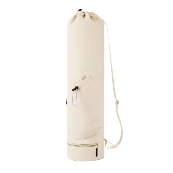 Mochila de Yoga de gran capacidad, bolsa para esterilla de Yoga, correas de hombro ajustables impermeables, bolsa deportiva transpirable, comodidad, gimnasio negro - 1