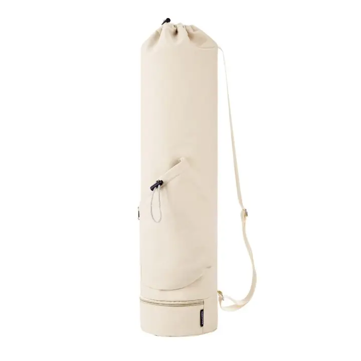 Mochila de Yoga de gran capacidad, bolsa para esterilla de Yoga, correas de hombro ajustables impermeables, bolsa deportiva transpirable, comodidad, gimnasio negro - 1