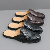 Zapatillas de cuero con punta en relieve para hombre, zapatos cómodos, ligeros, informales, formales, talla 38-47 - details 24