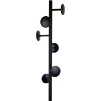 Perchero de pie con 6 Ganchos. Color: Negro. Altura: 174cm. para Colgar Todo Tipo - details 5