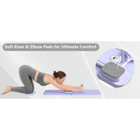 JANUA - Set 2024, reformador plegable multiusos para el hogar, tabla deslizante de Pilates 5 en 1 (púrpura) - details 3