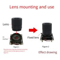 Lente CCTV fija de 2,1mm F1.8 megapíxeles 2,1mm, montaje gran angular para cámara de tamaño de Sensor 1/3 - details 1