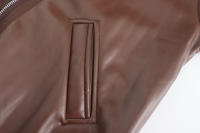 Chaqueta de cuero de manga larga para hombre, gran tamaño, informal, a la moda - details 11
