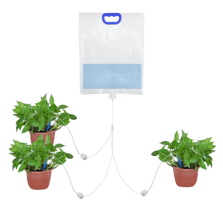 Bolsa de riego automático ajustable para macetas de jardín, dispositivo de aguja de goteo, bolsa de agua para riego de plantas, 3L/3,5l/6L - 1