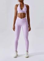 Conjunto de yoga sin costuras de 2 piezas para mujer, sujetador para gimnasio y correr, ropa deportiva, body, sujetador deportivo - details 22
