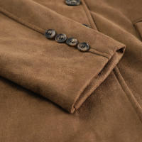 Chaqueta de cuero de manga larga con cuello atado, temperamento de moda, estilo de viaje, otoño e invierno, 2024 - details 25