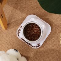 Cuenco de acero inoxidable para gatos con almohadilla antideslizante, alimentador antiderrames para gatos, cuencos dispensadores de comida para mascotas dobles antivuelco, perros y gatos - details 7