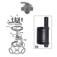 Kit de válvula desviadora 4720 de repuesto para válvula desviadora Zodiac Jandy de 2 o 3 puertos Never Lube 4720 (paquete de 2) - details 4
