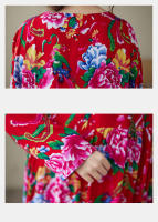 Vestido Vintage de Algodón de Manga Larga Talla Grande, Elegante y Suelto para Mujeres - details 23