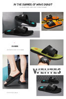 Nuevas zapatillas de verano de los hombres desgaste tendencia antideslizante zapatillas frescas casa de los hombres baño flip - details 2