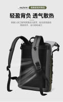 Nueva mochila para hombre de gran capacidad de color contrastante mochila de fitness para ir al trabajo bolsa de viaje bolsa de ordenador - details 10