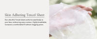 Skin adhering tencel sheet mask, highly breathable, without clogging pores, skin care