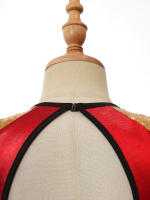 Disfraz de mago de maestro de ceremonias de circo para niñas, leotardo de lentejuelas de manga larga, tutú, vestido de juego de rol para fiesta temática de Halloween - details 12