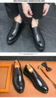 Zapatos de vestir italianos formales planos de los hombres ocasionales del cuero de Oxford de los hombres, zapatos de negocios - details 3