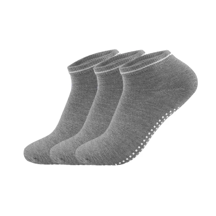 Calcetines de Yoga antideslizantes para mujer, medias de algodón con correas, vendaje, Pilates, Barre puro, Ballet, baile, descalzo, entrenamiento, 3 pares por lote - 1