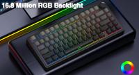 AULA-Teclado mecánico de estuctura F75, conexión trimodo con cable, Bluetooth, inalámbrico, para juegos - details 7