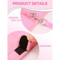 Conjunto de pecho y espalda de conejo para mascotas de malla transpirable con arnés para animales pequeños, perfecto para cobayas y ardillas - details 3