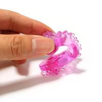 Anillo vibratorio estimulador de clítoris retardante de eyaculación hombre juguetes sexuales para pareja Vagina orgasmo vibrador de placer Dual - details 5