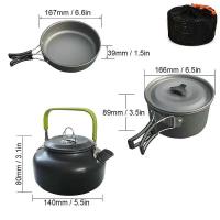 Equipo de cocina para acampar, intercambiador de calor para montañismo, olla de aleación de titanio, villa de turismo al aire libre - details 1