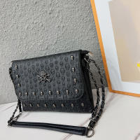 Bolso Cruzado De Cuero PU Negro Vintage Con Hebilla Y Estilo De Calavera Para Mujer Bolso De Hombro Moda Diseñador Bolsos - details 4