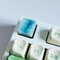 Seawater Corrugated 1 Key ESC Cherry Profile 3D Resin Blue Light Transmission Custom Keycap for nical Keyboard Gift - details 0