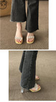 Sandalias de Moda Versátiles Tacón Medio Transparente Diamondes de Imitación Zapatillas Geniales - details 4