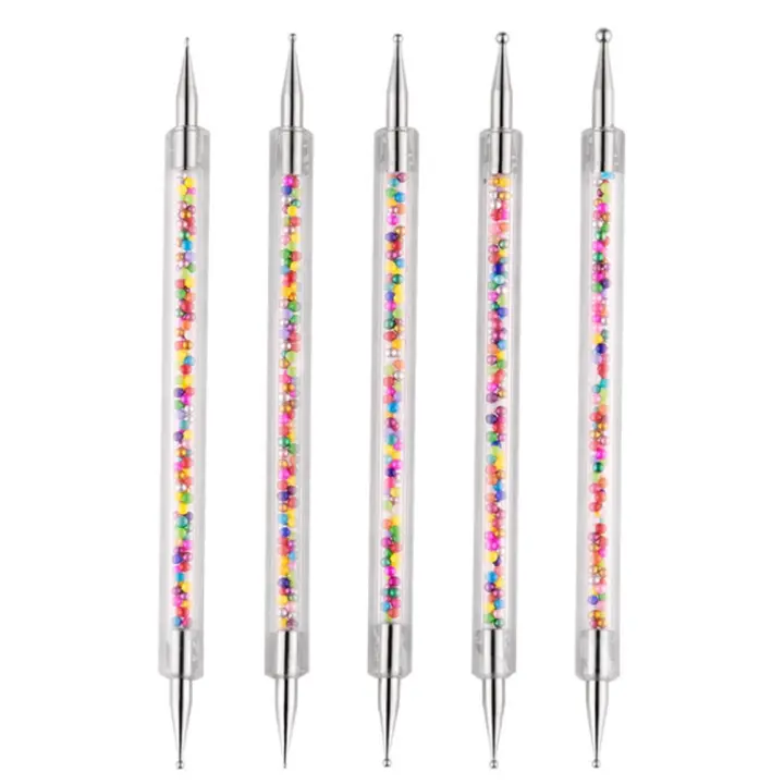 Lápiz para manicura y pedicura, herramienta de belleza para puntas de uñas, pulidor de dibujo y diamantes de imitación - 1