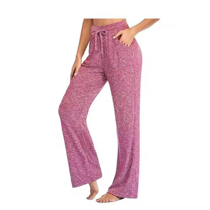 Pantalones deportivos de algodón para mujer, pantalones rectos de pierna ancha, cintura elástica con cordón, talla grande, primavera y verano, 5XL, 4XL, - 1