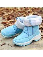Botas de Nieve cálidas para mujer, zapatos deportivos de fondo grueso, de terciopelo, resistentes al desgaste, Invierno - details 17