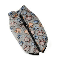Ropa De Invierno Para Perros Pequeños Y Medianos Con Estampado De Manos En Terciopelo Suave Chaqueta Con Cierre De Cremallera Para Chihuahuas Y Yorkies - details 16