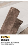 Botas de rodilla tacones altos no tubo nuevo otoño e invierno gamuza botas de tacón grueso pequeñas botas altas - details 4