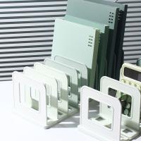 Sujetalibros desmontables ajustables, divisores antideslizantes, soporte para libros de escritorio, ahorro de espacio, soporte Vertical anticaída para libros en el aula - details 14