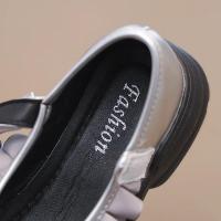 Zapatos de cuero de princesa con volantes para niñas, zapatos de vestir plisados con lazo, para fiesta de boda, suela gruesa, Chic, otoño, 2024 - details 15