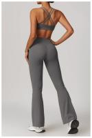 Pantalones de Yoga de Cintura Alta para Mujeres Ajuste Ajustado, Levantamiento de Cadera, Estilo Plumedo Ideal para Yoga y Fitness Material de Nylon - details 28