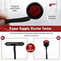 Probador de arranque de fuente de alimentación ATX PSU PC hembra de 24 Pines, Cable Jumper Ridge de arranque con interruptor de encendido/apagado, 50cm - details 4