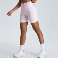 Pantalones cortos de Yoga para mujer, Shorts deportivos de cintura alta, secado rápido, transpirables, adelgazantes, novedad - details 3