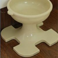 Cuenco elevado inclinado de altura ajustable para gatos, cuenco de alimentación para perros con protección para el cuello y patas altas, redondo con soporte, plato de comida para gatos para mascotas - details 2