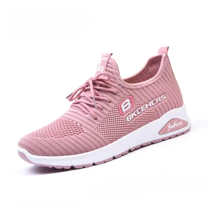 Zapatos de mujer moda fly tejido con cordones zapatos casuales zapatillas mujer - 1