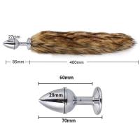 Juguete de Cola de Zorro de Acero Inoxidable Enchufe Anal Sensorial para Adultos - details 10
