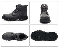 Botas de trabajo con punta de acero inoxidable, zapatos de seguridad resistentes a golpes y golpes, botas de moto impermeables para hombre - details 28