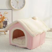 Cama suave para gato y perro, casa de invierno para dormir profundamente, cojín extraíble, tienda cerrada para mascotas, suministros para cachorros - details 1