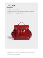 Elegante y sencilla, mochila multibolsillos de gran capacidad, pequeña mochila versátil de alta gama para viajeros. - details 8