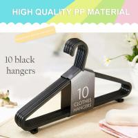 10. Percha de plástico, antideslizante, seca, portátil, organiza la ropa del hogar y ahorra espacio - details 5