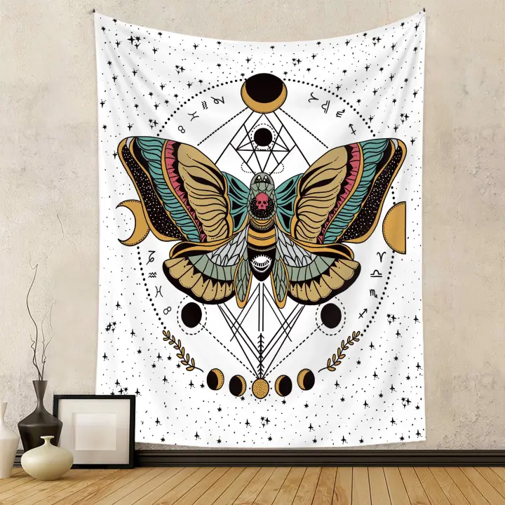 Tapiz Decorativo de Pared Arte de Pared de Mariposas Ideal para Decoración de Dormitorio - 1