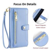 Funda de teléfono de cuero magnética multifuncional para Redmi Note 12, funda protectora de moda con cremallera, 4G - details 7