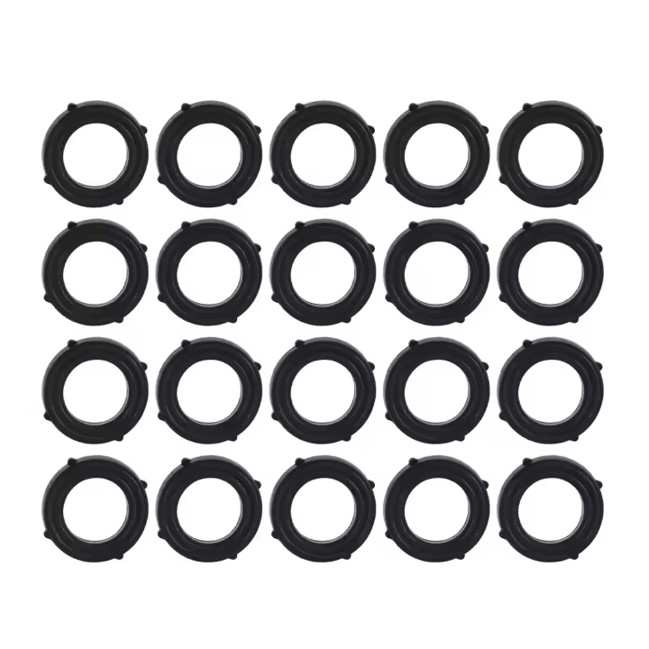 Arandelas de manguera de jardín, arandelas de goma, lengüetas autoblocantes que mantienen la lavadora firmemente colocada dentro de los accesorios para manguera de jardín y agua - 1
