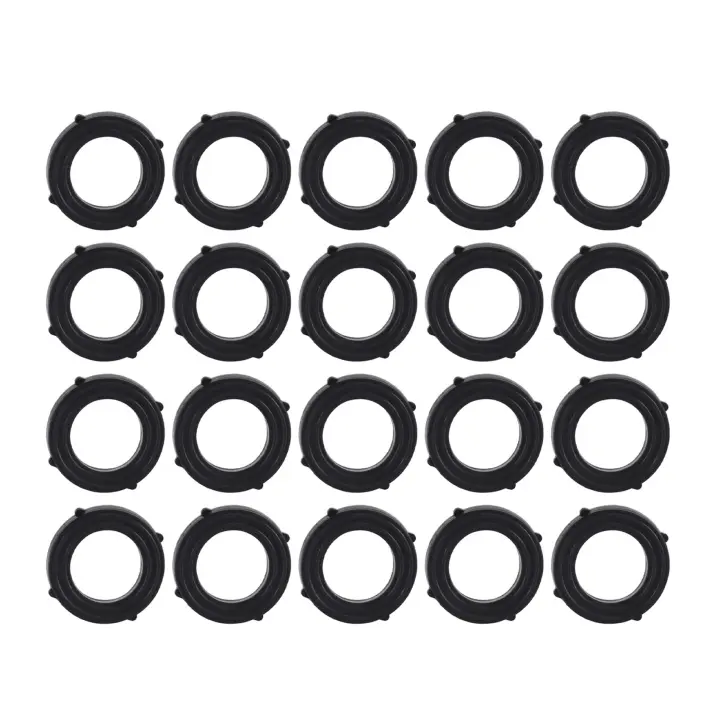 Arandelas de manguera de jardín, arandelas de goma, lengüetas autoblocantes que mantienen la lavadora firmemente colocada dentro de los accesorios para manguera de jardín y agua - 1